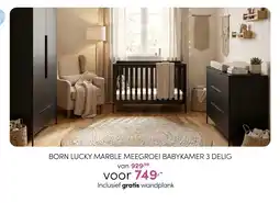 Baby & Tiener born lucky marble meegroei babykamer 3 delig aanbieding
