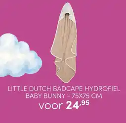 Baby & Tiener Little Dutch badcape hydrofieL baby bunny aanbieding