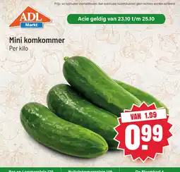 ADL markt ADL Markt mini komkommer aanbieding
