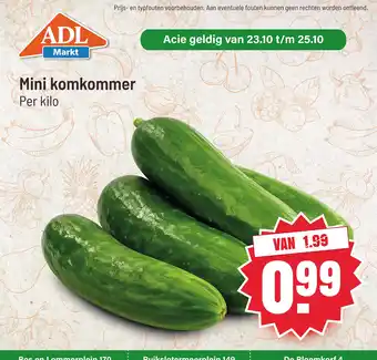 ADL Markt mini komkommer