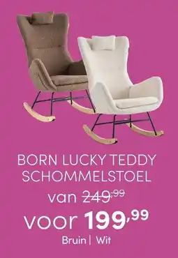 Baby & Tiener Born lucky teddy schommelstoel aanbieding