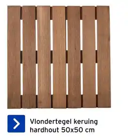 GAMMA Vlondertegel keruing hardhout aanbieding
