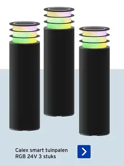 GAMMA Calex smart tuinpalen RGB 24V 3 stuks aanbieding