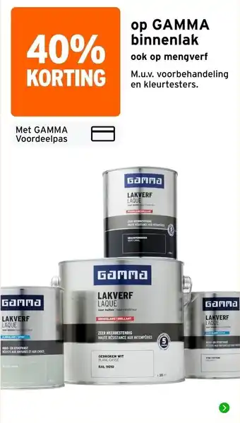 Gamma binnenlak