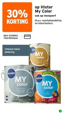 GAMMA Histor my color aanbieding