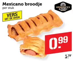 Coop Hendrickx de Bakker Mexicano broodje aanbieding