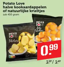 Coop potato love halve kookaardappelen of natuurlijke krieltjes aanbieding