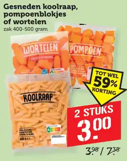 Coop Wortelen pompoen of koolraap aanbieding
