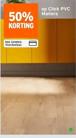 GAMMA Click PVC Manera aanbieding