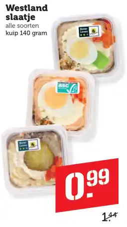 Coop Westland slaatje aanbieding