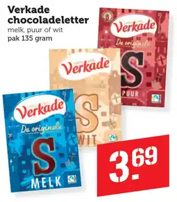 Coop Verkade chocoladeletter aanbieding