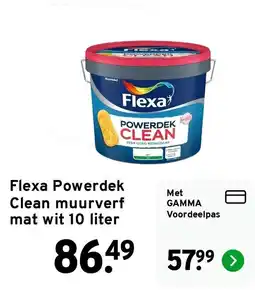 GAMMA Flexa Powerdek Clean muurverf aanbieding