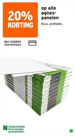 GAMMA Op alle agnes-panelen aanbieding