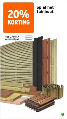 GAMMA gamma tuinhout aanbieding