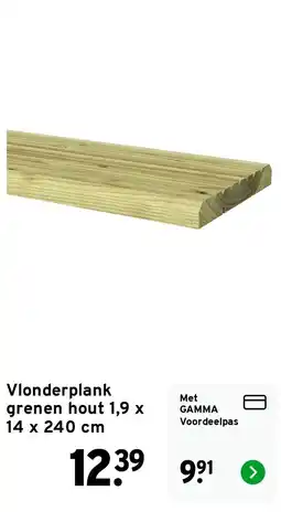 GAMMA Vlonderplank grenen hout aanbieding