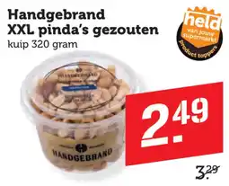 Coop handgebrand xxl pinda's gezouten aanbieding