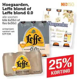 Coop Hoegaarden, Leffe blond of Leffe blond 0.0 aanbieding