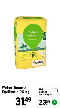 GAMMA Weber Beamix Egalisatie aanbieding