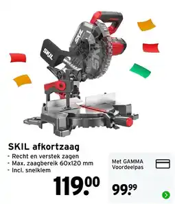 GAMMA SKIL afkortzaag aanbieding