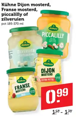 Coop Kühne Dijon mosterd, Franse mosterd, piccalilly of zilveruien aanbieding