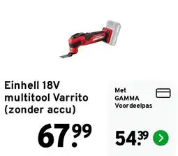 GAMMA Einhell 18V multitool Varrito aanbieding