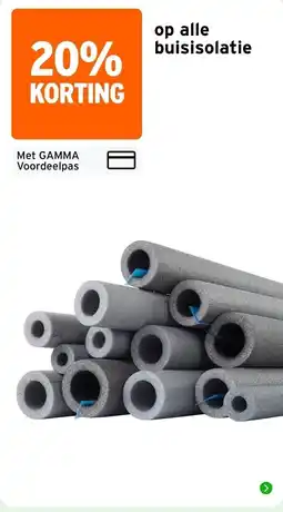 GAMMA gamma buisisolatie aanbieding