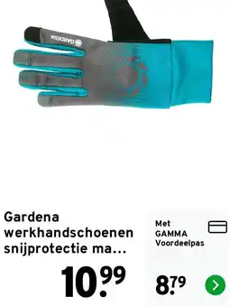 GAMMA Gardena werkhandschoenen snijprotectie ma... aanbieding