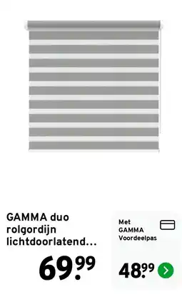 GAMMA GAMMA duo rol gordijn lichtdoorlatend... aanbieding