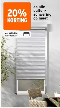 GAMMA gamma buitenzonwering aanbieding