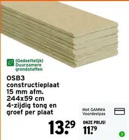 GAMMA OSB3 constructieplaat aanbieding