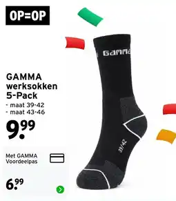 GAMMA Gamma werksokken aanbieding