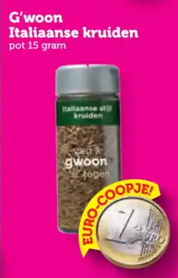 Coop G'woon Italiaanse kruiden aanbieding