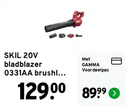 GAMMA SKIL 20V bladblazer 0331AA brushless aanbieding