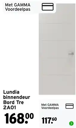 GAMMA Lundia binnendeur Bord Tre 2A01 aanbieding
