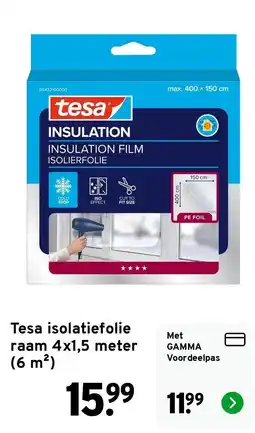 GAMMA Tesa isolatiefolie aanbieding