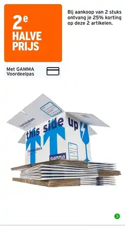 GAMMA gamma verhuisdoos aanbieding