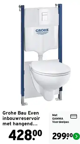 GAMMA Grohe Bau Even inbouwreservoir met hangend... aanbieding