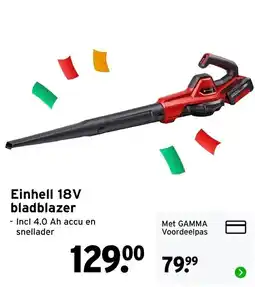 GAMMA Einhell 18V bladblazer aanbieding