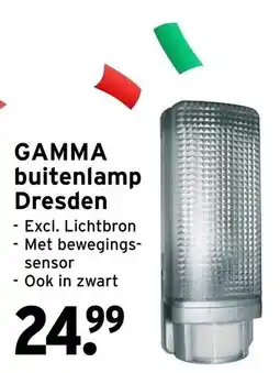 GAMMA gamma buitenlamp dresden aanbieding