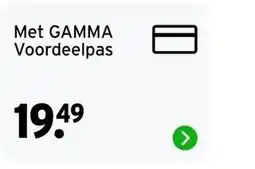 GAMMA Gamma voordeel pas aanbieding