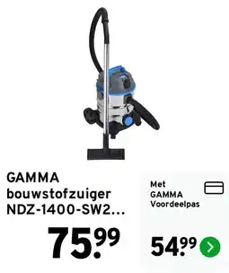 GAMMA Gamma bouwstofzuiger NDZ-1400-SW2... aanbieding