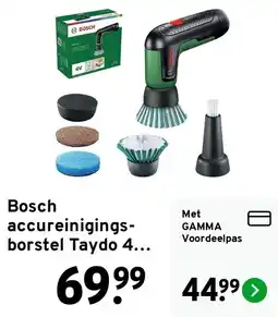 GAMMA Bosch accureinigingsborstel Taydo 4... aanbieding