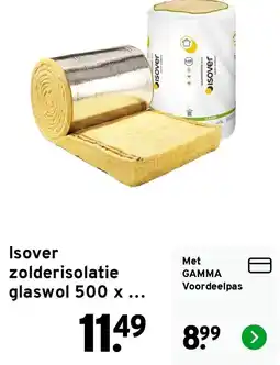 GAMMA Isover zolderisolatie glaswol aanbieding