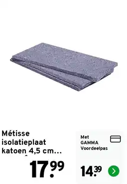 GAMMA Métisse isolatieplaat katoen aanbieding