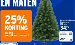 GAMMA kunstkerstboom minnesota aanbieding