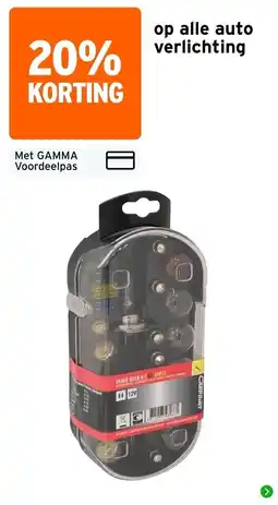 GAMMA carpoint spare bulb kit h7 30pcs aanbieding