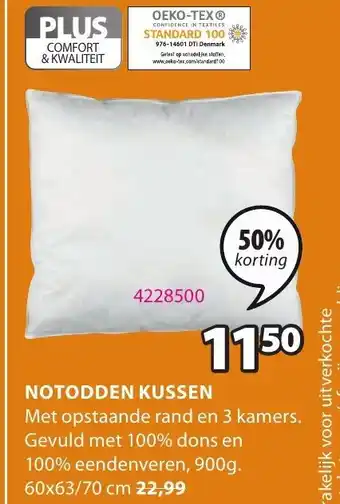 Jysk Notodden kussen 60x63/70 cm aanbieding