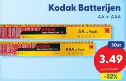 Die Grenze Kodak Batterijen AA of AAA aanbieding