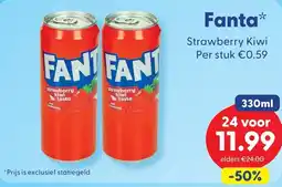 Die Grenze Fanta Strawberry Kiwi aanbieding