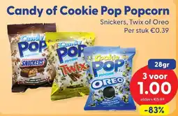 Die Grenze Candy of Cookie Pop Popcorn aanbieding
